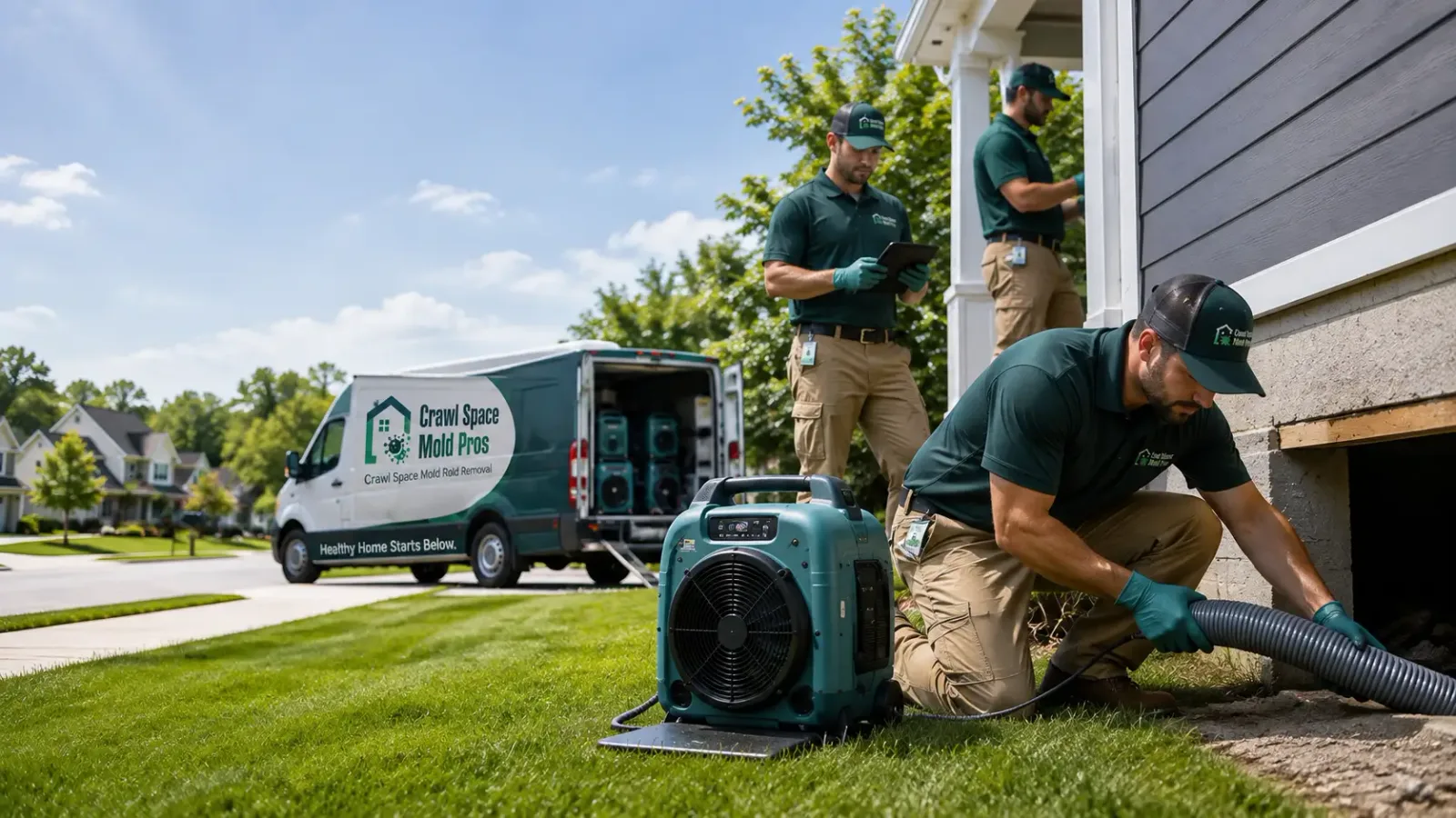 Crawl Space Mold Removal in Ashaway, RI